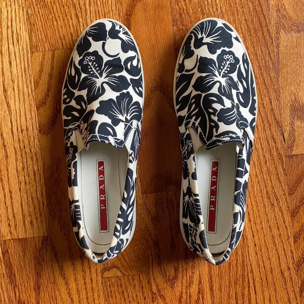 Prada sport flora print sneakers